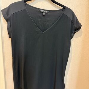 Express Women's Classic Black Short Sleeve Top